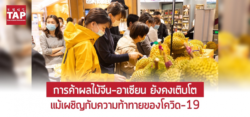 การค้าผลไม้จีน-อาเซียน ยังคงเติบโต แม้เผชิญกับความท้าทายของโควิด-19